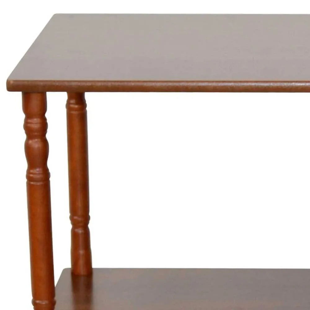 Wohnen Klassisches Regal in Walnussfarben - Roswito