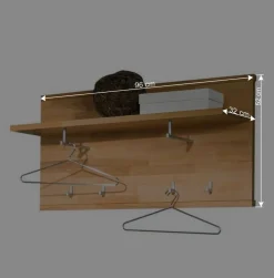 Wohnen Kleiderpaneel Wislama mit Hutablage