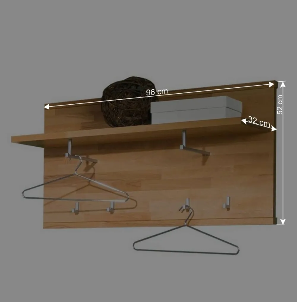 Wohnen Kleiderpaneel Wislama mit Hutablage