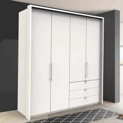 Wohnen Jugendzimmerschränke*Kleiderschrank fürs Schlafzimmer in Weiß - Donpiave