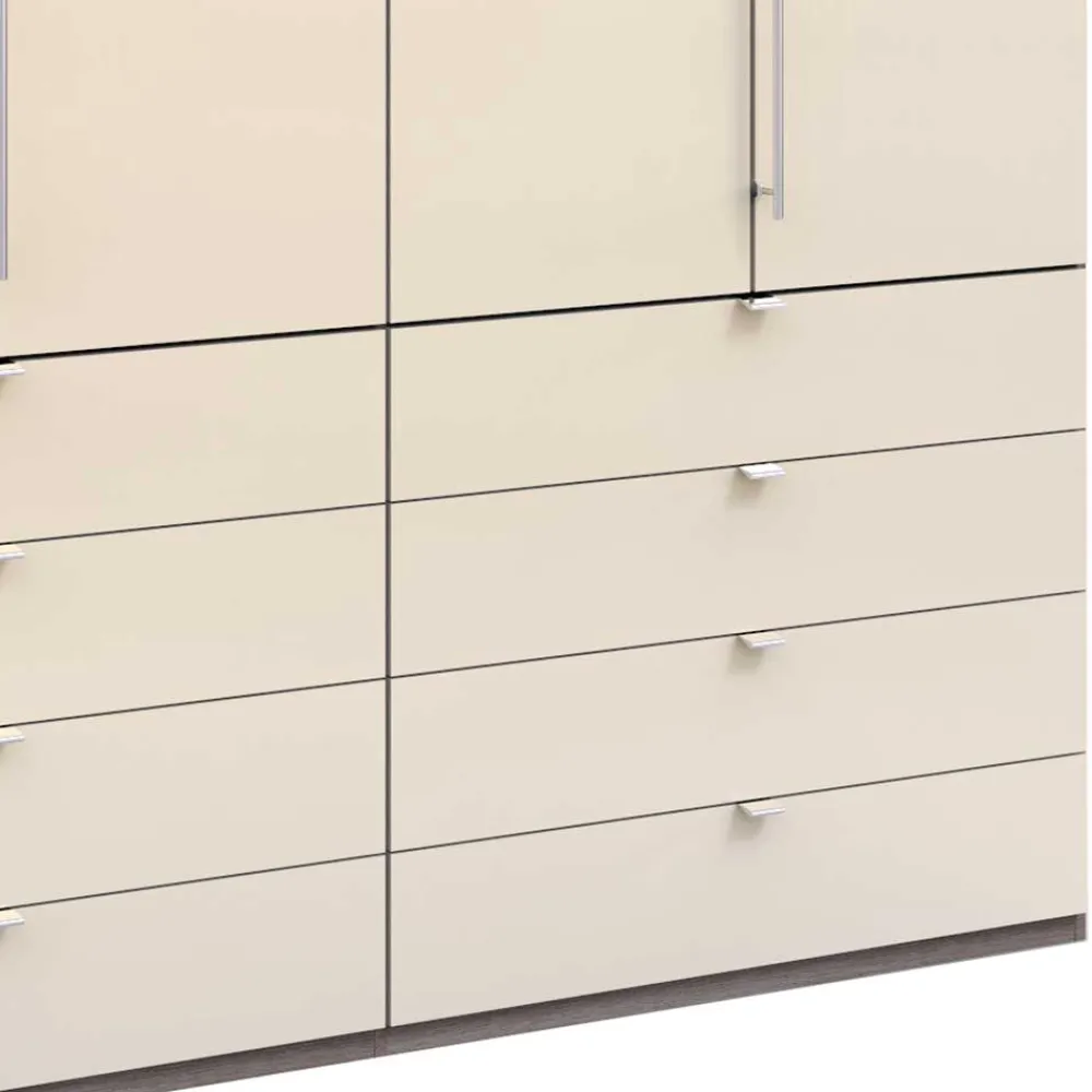 Wohnen Jugendzimmerschränke*Kleiderschrank glasbeschichtet in Creme - Laingo