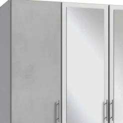 Wohnen Kleiderschrank in Betonoptik Lichtgrau - Unesc