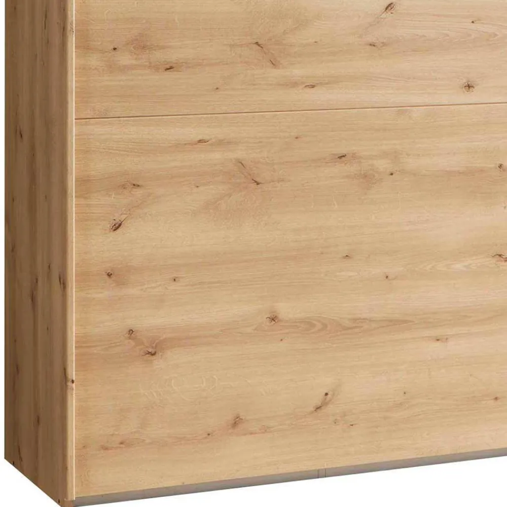 Wohnen Kleiderschränke|Kleiderschränke*Kleiderschrank in Eiche Bianco & Spiegel - Paniola