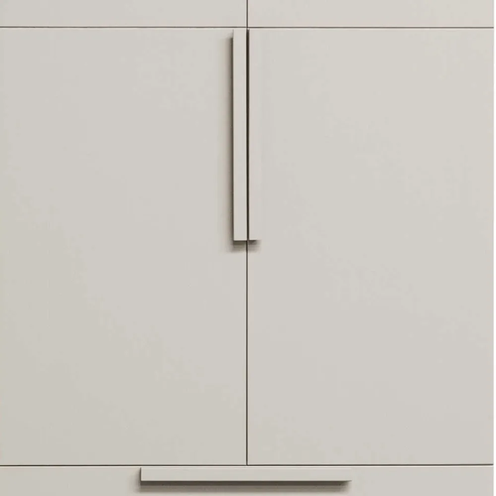 Wohnen Massivholzmöbel|Kleiderschränke*Kleiderschrank in Hellgrau - Anela