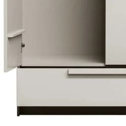 Wohnen Massivholzmöbel|Kleiderschränke*Kleiderschrank in Hellgrau - Anela