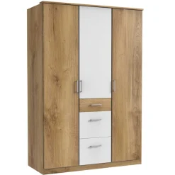 Wohnen Kleiderschrank in Holzoptik Plankeneiche - Curacao