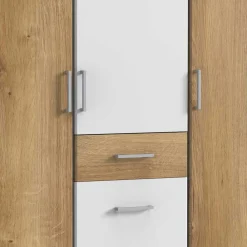 Wohnen Kleiderschrank in Holzoptik Plankeneiche - Curacao