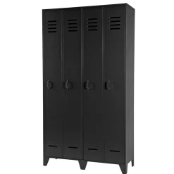 Wohnen Kleiderschränke|Kleiderschränke*Kleiderschrank in Spind Optik aus Holz und Holzwerkstoff - Tivegos