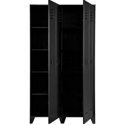 Wohnen Kleiderschränke|Kleiderschränke*Kleiderschrank in Spind Optik aus Holz und Holzwerkstoff - Tivegos