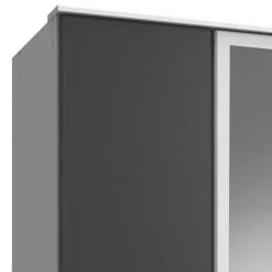Wohnen Kleiderschrank in Weiß & Dunkelgrau - Vanila I