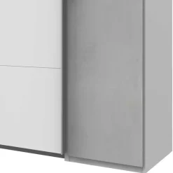 Wohnen Kleiderschränke|Kleiderschränke*Kleiderschrank in Weiß & Lichtgrau Beton Optik - Viganno