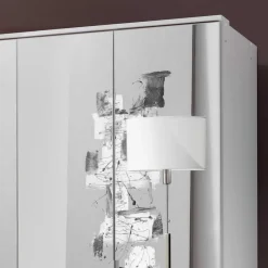 Wohnen Glasmöbel|Jugendzimmerschränke*Kleiderschrank Mellevos in Weiß