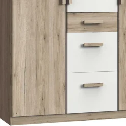 Wohnen Kleiderschrank mit drei Schubladen & Türen - Folio