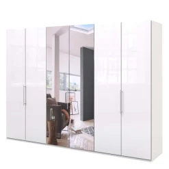 Wohnen Schränke|Kleiderschränke*Kleiderschrank mit Gleittüren in Weiß - Dolienca