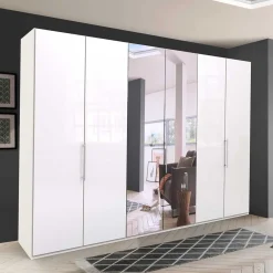 Wohnen Schränke|Kleiderschränke*Kleiderschrank mit Gleittüren in Weiß - Dolienca