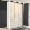 Wohnen Weiße Möbel|Jugendzimmerschränke*Kleiderschrank mit Gleittür & Schubladen - Zidarie