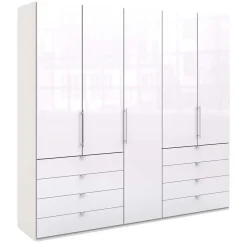 Wohnen Kleiderschrank mit Schubladen & Türen - Dolienca