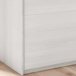 Wohnen Kleiderschränke|Kleiderschränke*Kleiderschrank mit Schwebetüren in Esche Weiß - Pruducia