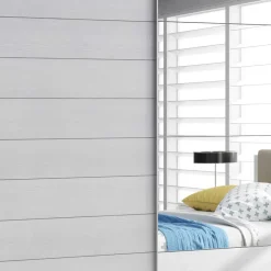 Wohnen Kleiderschränke|Kleiderschränke*Kleiderschrank mit Schwebetüren in Esche Weiß - Pruducia