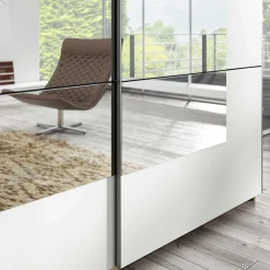 Wohnen Kleiderschrank mit Schwebetüren mit Spiegel - Anglivia