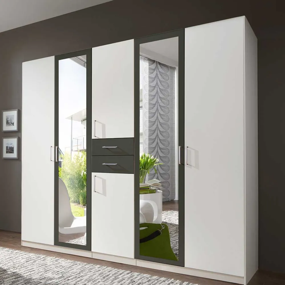 Wohnen Schränke|Kleiderschränke*Kleiderschrank mit Spiegel modern - Nikaragva