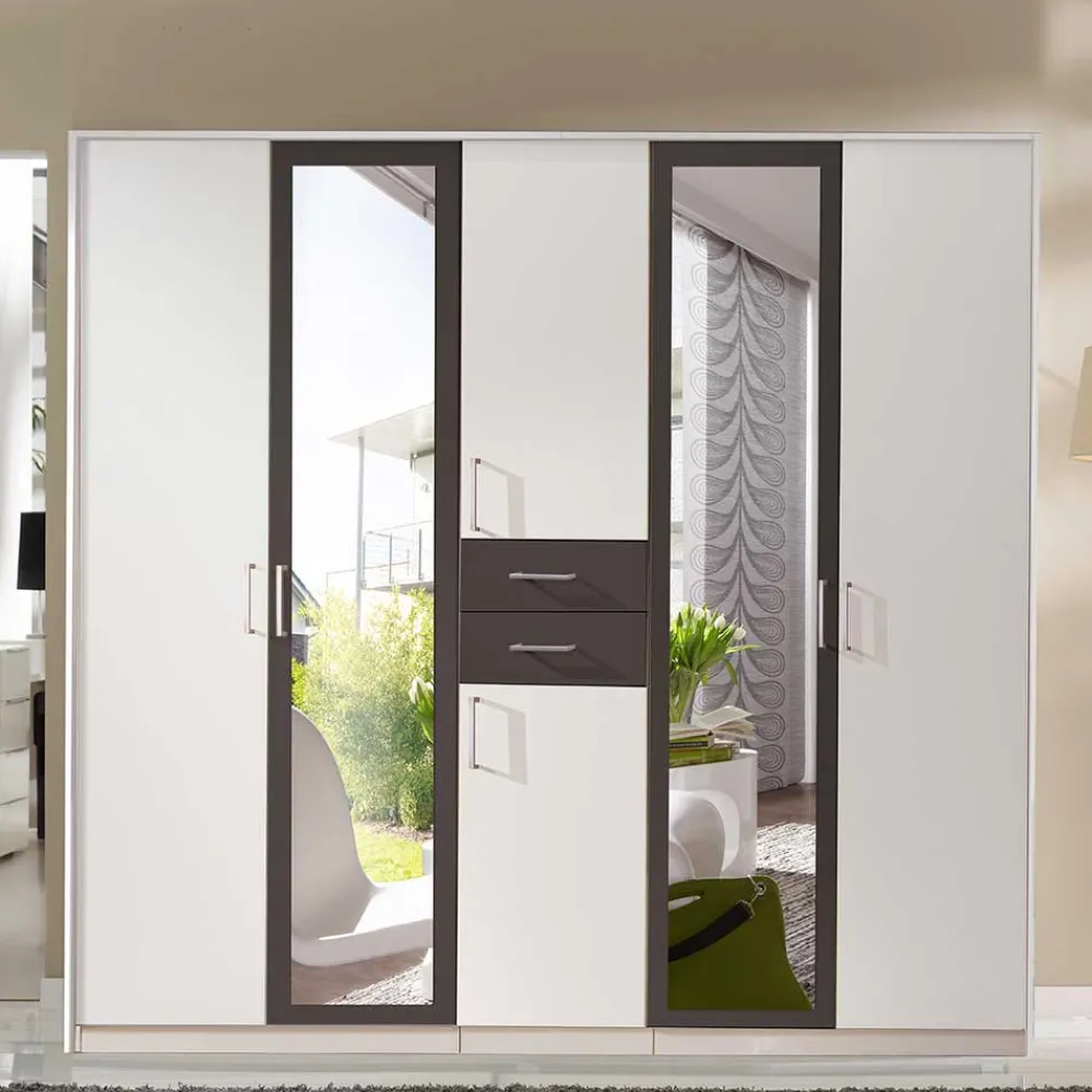 Wohnen Schränke|Kleiderschränke*Kleiderschrank mit Spiegel modern - Nikaragva