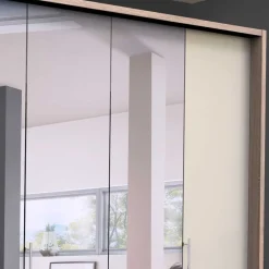 Wohnen Kleiderschrank mit vier Spiegel Tür-Elementen - Rativian III