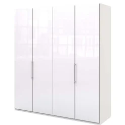 Wohnen Kleiderschränke|Kleiderschränke*Kleiderschrank mit zwei Falttüren in Weiß - Dolienca