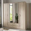 Wohnen Kleiderschrank mit zwei Schubladen & vier Türen - Lagunara