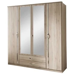 Wohnen Kleiderschrank mit zwei Schubladen & vier Türen - Lagunara