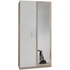 Wohnen Kleiderschrank Schlafzimmerschrank mit Spiegel - Turino