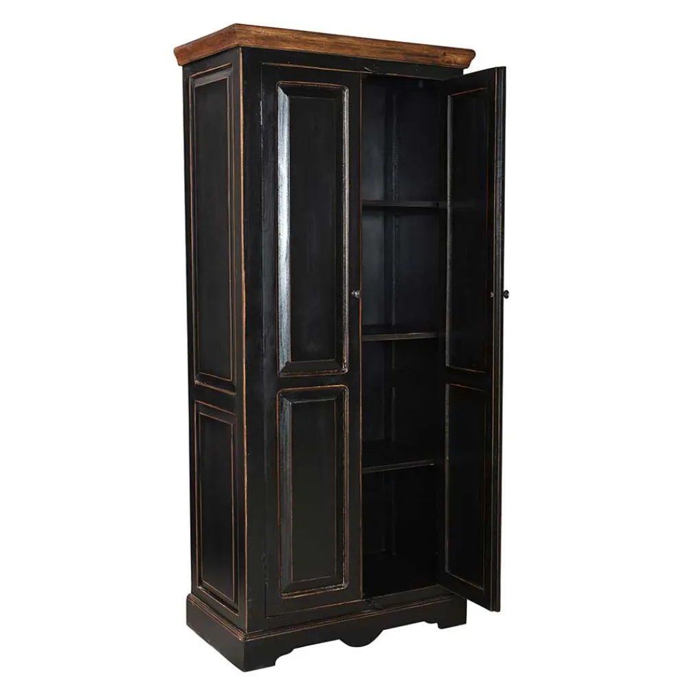 Wohnen Kleiderschrank Sentiments in Schwarz