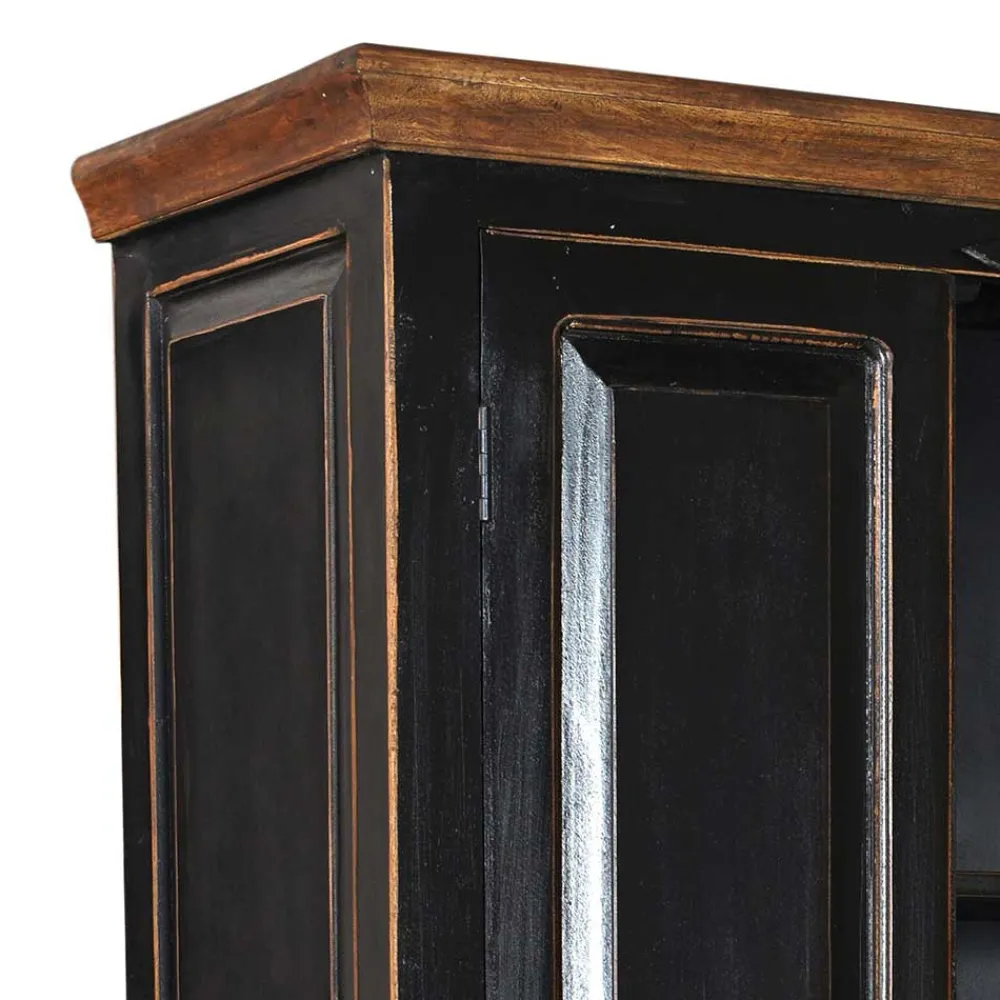 Wohnen Kleiderschrank Sentiments in Schwarz