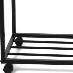 Herren Wohnen Kleiderwagen Rollgarderobe in Schwarz - Baslanica