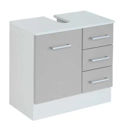 Wohnen Kleine Möbel Kombi fürs Bad in Grau - Girios (dreiteilig)