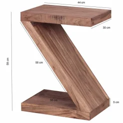 Wohnen Kleiner Designertisch Vislan in Z-Form