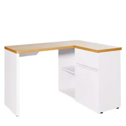 Wohnen Bürotische*Kleiner Eckschreibtisch mit Stauraum - Xuana