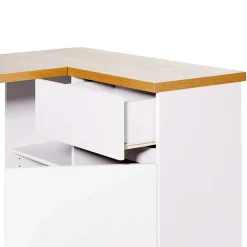Wohnen Bürotische*Kleiner Eckschreibtisch mit Stauraum - Xuana
