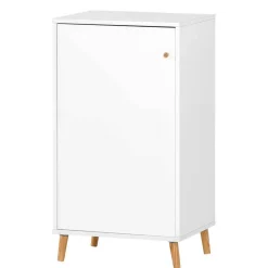 Wohnen Kleiner Ordnerschrank in Weiß - 1-türig - Obtin