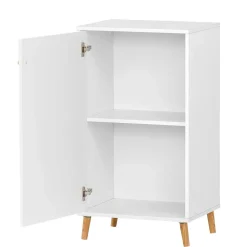 Wohnen Kleiner Ordnerschrank in Weiß - 1-türig - Obtin