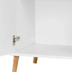 Wohnen Kleiner Ordnerschrank in Weiß - 1-türig - Obtin