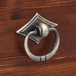 Wohnen Kleiner Vitrinenschrank in Dunkelbraun - Luvin