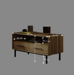 Wohnen Tv & Hifi-Möbel|Tv & Hifi-Möbel*Kleines TV Board im Format 90x50x45 cm - Kerfa