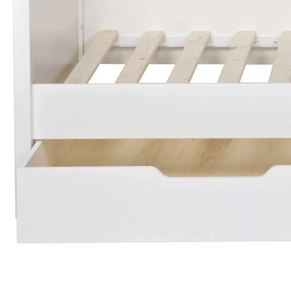 Wohnen Skandinavische Möbel|Jugendbetten*Kojenbett aus Kiefer massiv in Weiß - Blowering