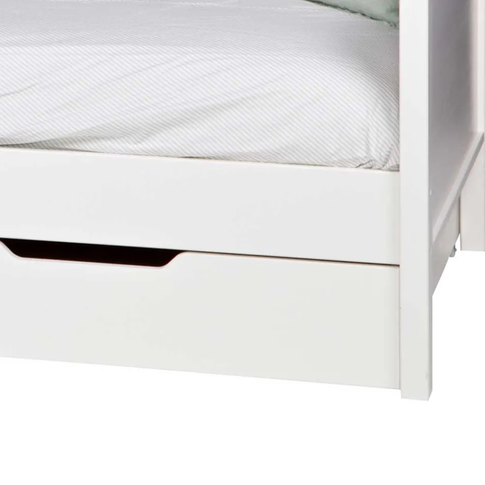 Wohnen Skandinavische Möbel|Jugendbetten*Kojenbett aus Kiefer massiv in Weiß - Blowering