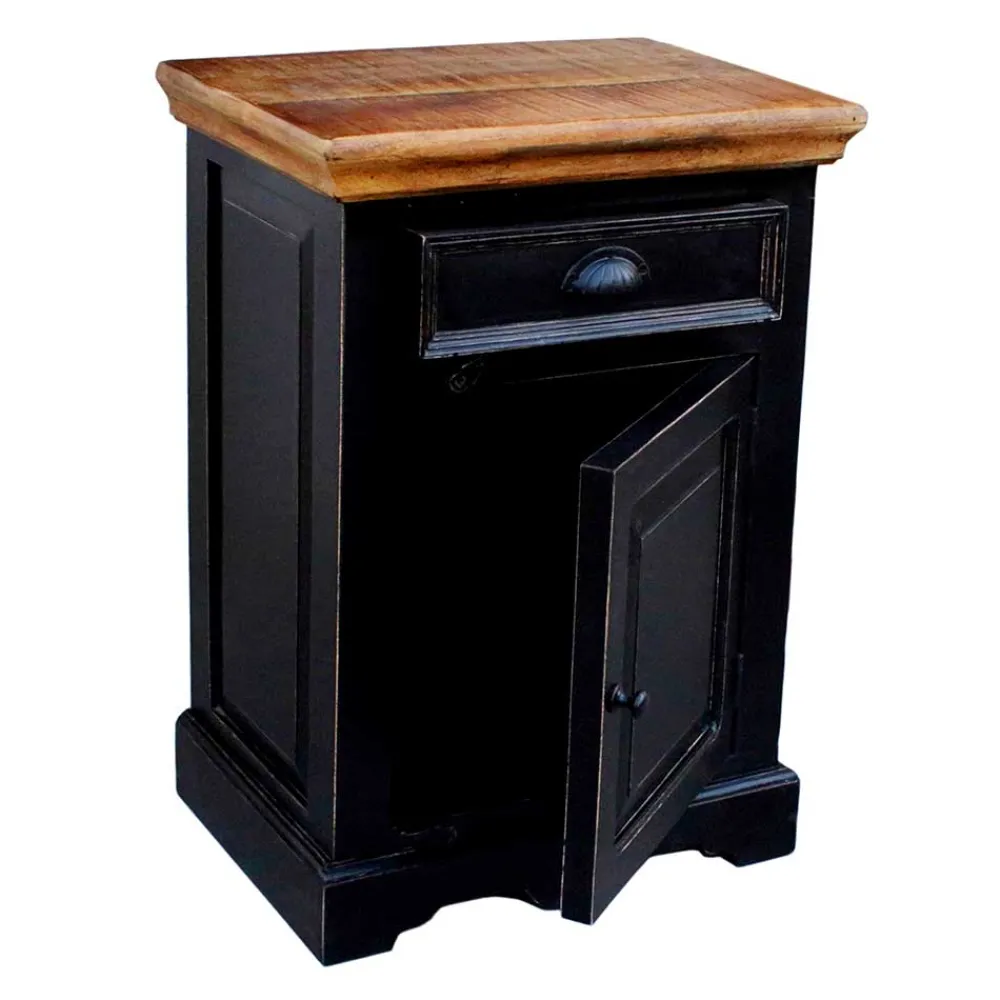 Wohnen Kolonialstil Badmöbel in Schwarz - Sentiments (fünfteilig)