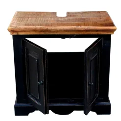 Wohnen Kolonialstil Badmöbel in Schwarz - Sentiments (fünfteilig)