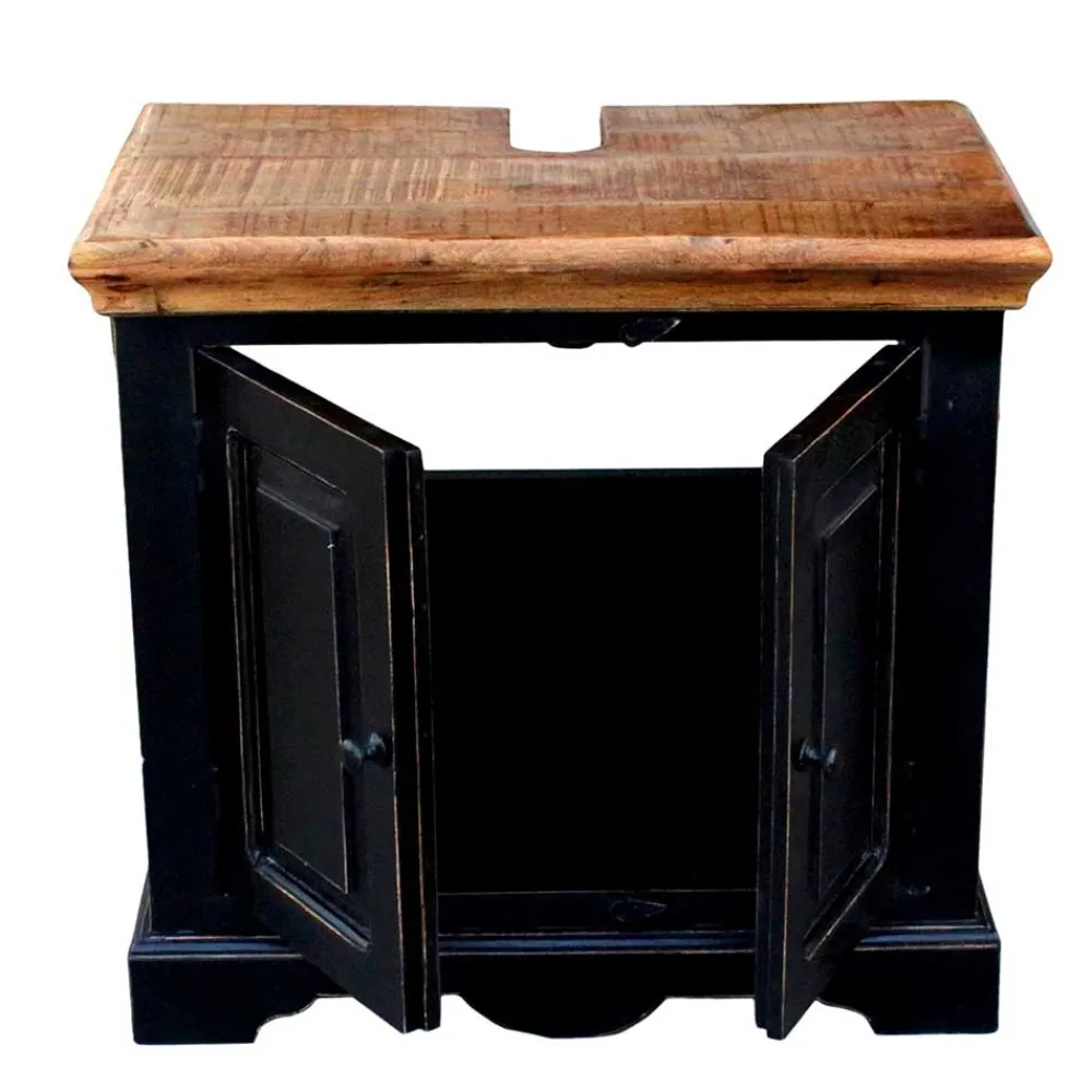 Wohnen Kolonialstil Badmöbel in Schwarz - Sentiments (fünfteilig)