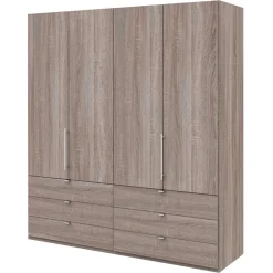 Wohnen Schränke|Jugendzimmerschränke*Kombi Falttüren-Schrank mit sechs Schubladen - Crenba