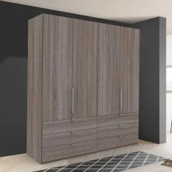 Wohnen Schränke|Jugendzimmerschränke*Kombi Falttüren-Schrank mit sechs Schubladen - Crenba